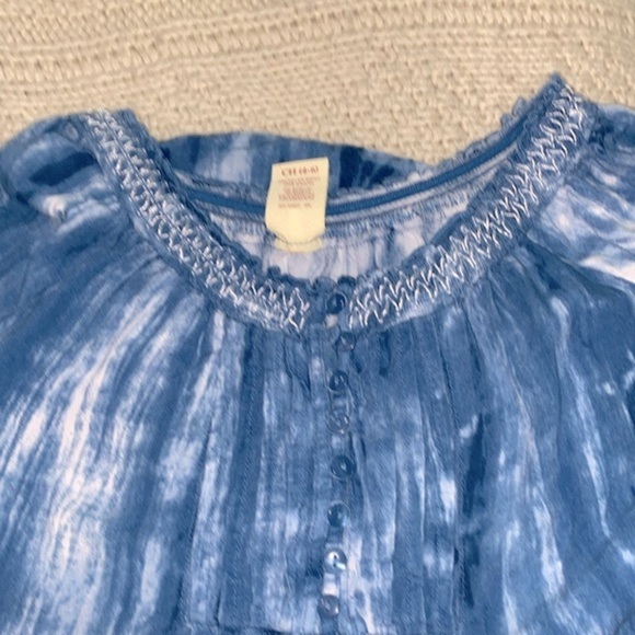 Faded Glory blue boho top size small - Picture 7 of 7